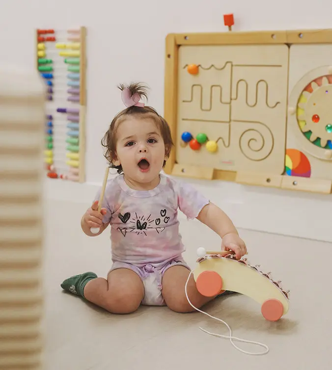 girl playing